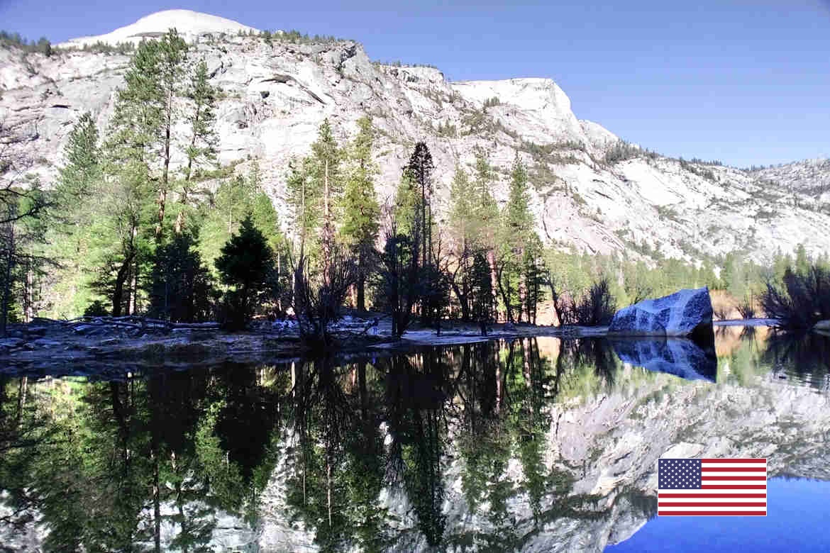 美國西岸．優勝美地國家公園】Mirror Lake Trailhead步道前往Mirror Lake鏡子湖